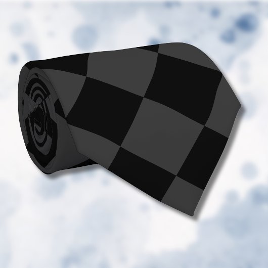 ブラック&スモーキーブラックダイヤモンドエレガント- & Timeless ネクタイ