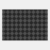 ブラック&スモーキーブラックダイヤモンドエレガント- & Timeless ラッピングペーパーシート (正面2)
