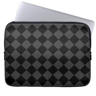 ブラック&スモーキーブラックダイヤモンドエレガント- & Timeless ラップトップスリーブ
