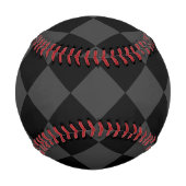 ブラック&スモーキーブラックダイヤモンドエレガント- & Timeless 野球ボール (裏面)