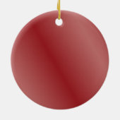 ブラック・スワール&レッド40周年記念結婚写真 セラミックオーナメント (裏面)