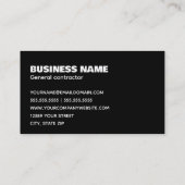 ブラック・ゼネコン 名刺 (裏面)