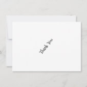 ブラック タイポグラフィー フォト ボーイ かわいい キッズ ありがとう (裏面)