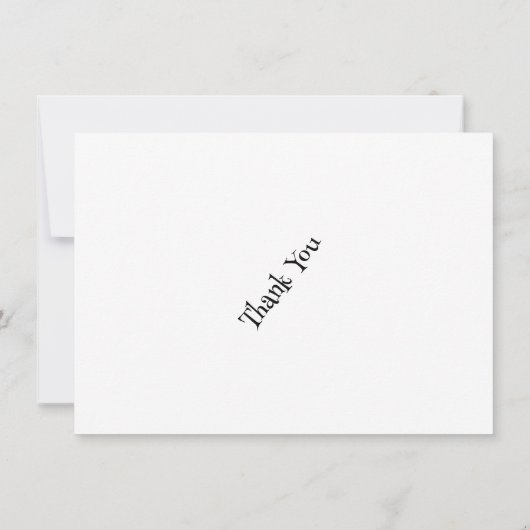 ブラック タイポグラフィー フォト ボーイ かわいい キッズ ありがとう (裏面)