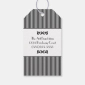 ブラック・タキシードありがとう – ギフトタグ (裏面)