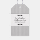 ブラック・タキシードありがとう – ギフトタグ (裏面)