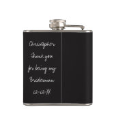 ブラック・タキシード・ブリデスマン結婚・フラスコ フラスク (裏面)