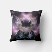 ブラック&タスモークモダン抽象芸術 クッション (裏面)