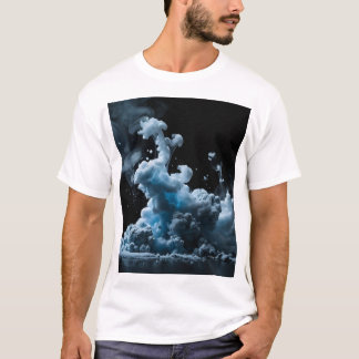 ブラック&タスモーク抽象芸術 Tシャツ