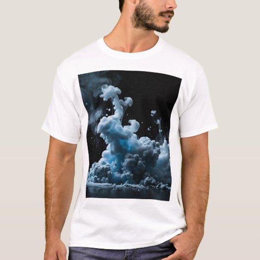 ブラック&タスモーク抽象芸術 Tシャツ (正面)