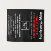 ブラック・タペストリーのビジネス感謝祭セール タペストリー (正面(横))