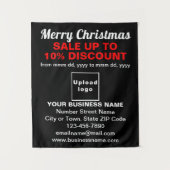 ブラック・タペストリーのビジネス・クリスマスセール タペストリー (正面)