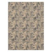 ブラック&タンアールデコデザイン テーブルクロス (正面)