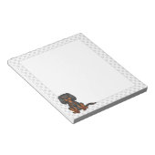 ブラック&タンカバリヤーキングチャールズスパニエル犬&ポーズ ノートパッド (アングル)