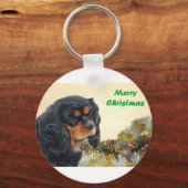 ブラック&タンクリスマスカヴァリエ キーホルダー (正面)