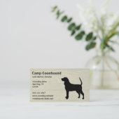 ブラック&タンコンハウンドグッドシルエット 名刺 (スタンド正面)