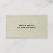 ブラック&タンコンハウンドグッドシルエット 名刺 (裏面)