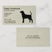 ブラック&タンコンハウンドグッドシルエット 名刺 (正面/裏面)