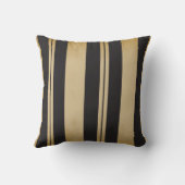 ブラック&タンストライプ クッション (裏面)