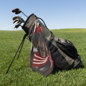 ブラック&タンドキシ ゴルフタオル (グリーン)