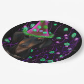 ブラック&タンドキシ ペーパープレート (アングル)