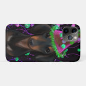 ブラック&タンドキシ Case-Mate iPhoneケース (裏面(横))