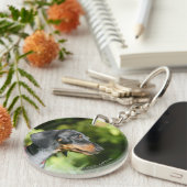 ブラック&タンミニトゥレダックスシュント3 キーホルダー (正面右)