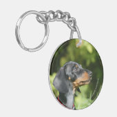 ブラック&タンミニトゥレダックスシュント3 キーホルダー (正面左)