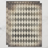 ブラック&タン動揺してハーレクイン紙 (正面/裏面)