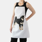 ブラック&タン柴犬犬のオーナーラバーギフト エプロン (インサイチュ)
