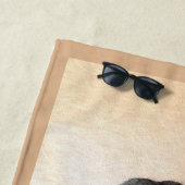 ブラック&タン絵画クーンハウズ – オリジナルドッグアート ビーチタオル (インサイチュ)