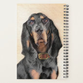 ブラック&タン絵画クーンハウズ – オリジナルドッグアート プランナー手帳 (裏面)