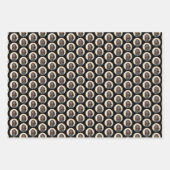 ブラック&タン絵画クーンハウズ – オリジナルドッグアート ラッピングペーパーシート (正面3)