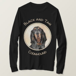 ブラック&タン絵画クーンハウズ – オリジナルドッグアート Tシャツ