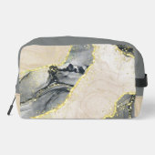 ブラック、タン、および金ゴールドの大理石パターン ドップキット (裏面)