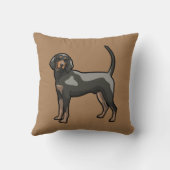 ブラック&タン・コンハウンド クッション (裏面)