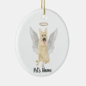 ブラック＆タン ジャーマンシェパード 追悼 記念 セラミックオーナメント (右)