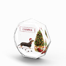 ブラック&タン・ダシュントおもしろい・クリスマス・ドッグ