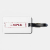 ブラック&タン・ダシュントおもしろい・クリスマス・ドッグ ラゲッジタグ (裏面横)