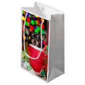 ブラック&タンChihuahuaクリスマス スモールペーパーバッグ (正面アングル)