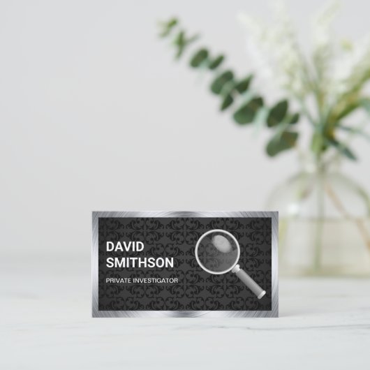 ブラック・ダマスク探偵団 名刺 (スタンド正面)