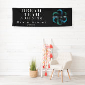 ブラック·チーム·建物- Dream Team Companyのロゴ 横断幕 (インサイチュ)