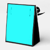 ブラック&ティール（緑がかった色）ブルースウィート16バースデーパーティー フェイバーボックス (裏面サイド)