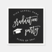 ブラック・ディスタンスパーティークラス・オブ・カクテル スタンダードカクテルナプキン (正面)