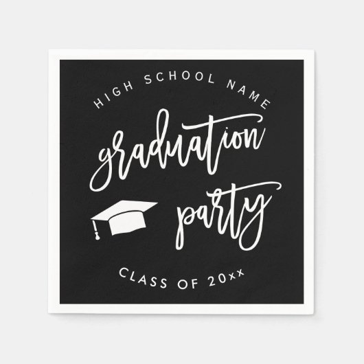 ブラック・ディスタンスパーティークラス・オブ・カクテル スタンダードカクテルナプキン (正面)