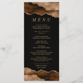 ブラック&デザート金ゴールド結婚書道のメニュー メニュー (正面)