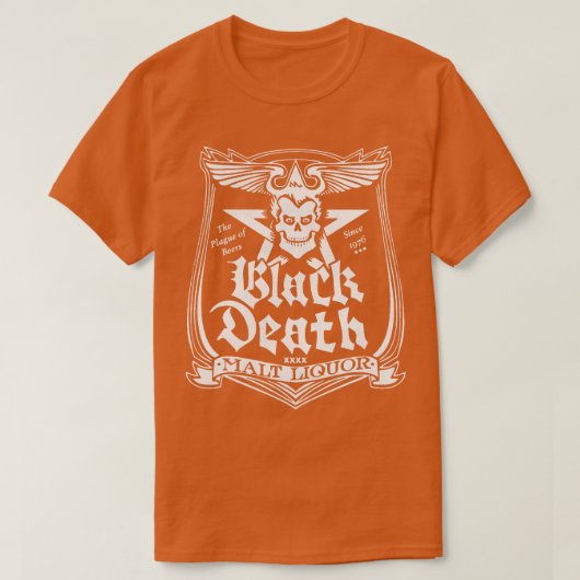 ブラック・デス・モルト酒 Tシャツ (デザイン正面)