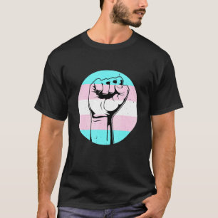 ブラック・トランスジェンダー・プロブラックLgbt Afro American Pri Tシャツ