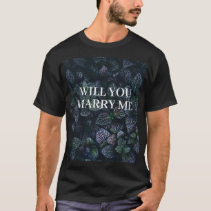 ブラック&トロピカルと結婚してくれないか Tシャツ