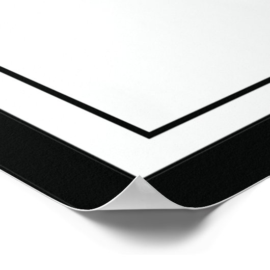 ブラック、トープ、ブルーの抽象芸術シェイプのポスター ポスター (角)